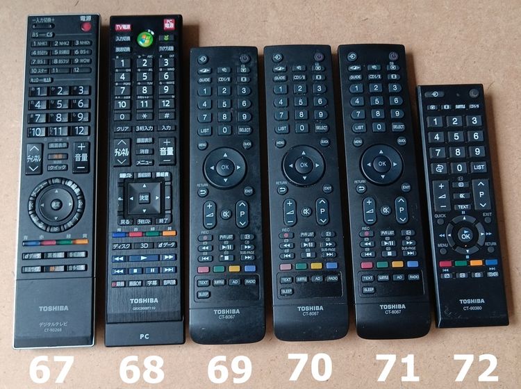 TOSHIBA REMOTE ของแท้ (2-100) รีโมท โตชิบา เครื่องเสียง DVD VCD CD TAPE VDO LASER DISC BLU RAY COMBO รูปที่ 2