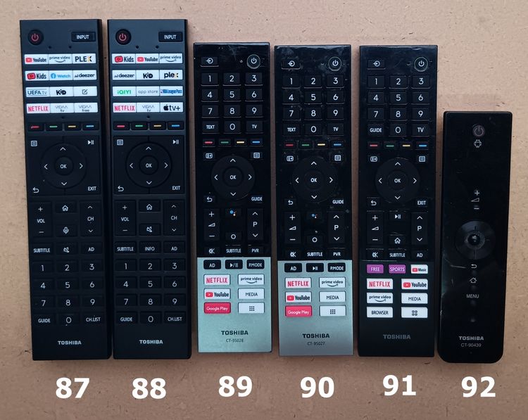 TOSHIBA REMOTE ของแท้ (2-100) รีโมท โตชิบา เครื่องเสียง DVD VCD CD TAPE VDO LASER DISC BLU RAY COMBO รูปที่ 6