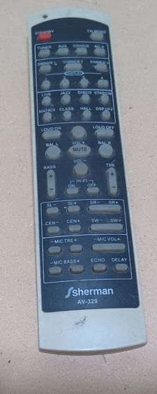 Sherman REMOTE (1-98) รีโมท เชอร์แมน เครื่องเสียง DVD VCD CD TAPE VDO LASER DISC BLU RAY COMBO แผ่นเสียง KARAOKE TV รูปที่ 9