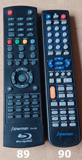 Sherman REMOTE (1-98) รีโมท เชอร์แมน เครื่องเสียง DVD VCD CD TAPE VDO LASER DISC BLU RAY COMBO แผ่นเสียง KARAOKE TV รูปที่ 6