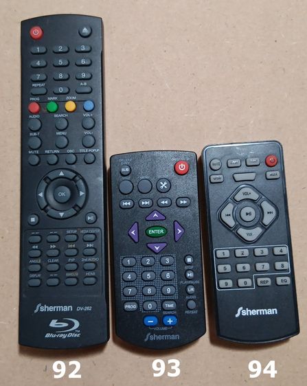 Sherman REMOTE (1-98) รีโมท เชอร์แมน เครื่องเสียง DVD VCD CD TAPE VDO LASER DISC BLU RAY COMBO แผ่นเสียง KARAOKE TV รูปที่ 8