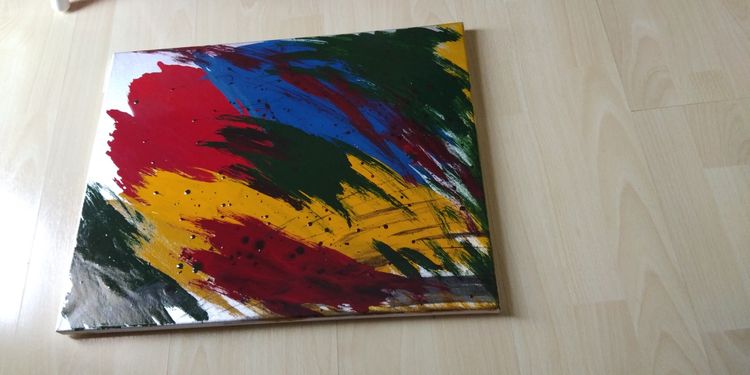 ขายภาพงานศิลป์ ภาพ Abstract ภาพสีน้ำมันอย่างดีไม่ลอกร่อน ขนาด 0.40x0.50 m. ราคา 700 บาท รูปที่ 5