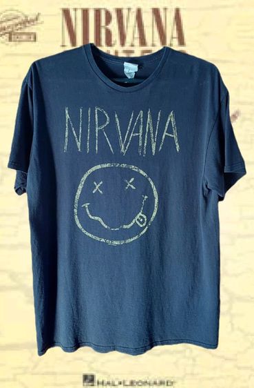 ดำ L แขนสั้น เสื้อทีเชิ้ต อื่นๆ เสื้อวงNirvana T-Shirt Year2014s'