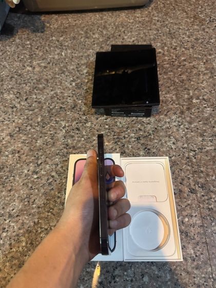 ขายไอโฟน14Proสีใหม่Purple128กิ๊กมีกล่องเครื่องเดิมๆหายากมากๆใช้งานดีสภาพนึ้สูนTrueสวยๆถูกมากกกกก รูปที่ 6