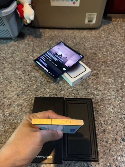 ขายSamsungS24UltraสีหายากSilver Titanuim 512กิ๊กจอสวยๆหายากมากๆมีกล่องไร้รอยตกใช้งานดีถูกมากก รูปที่ 3