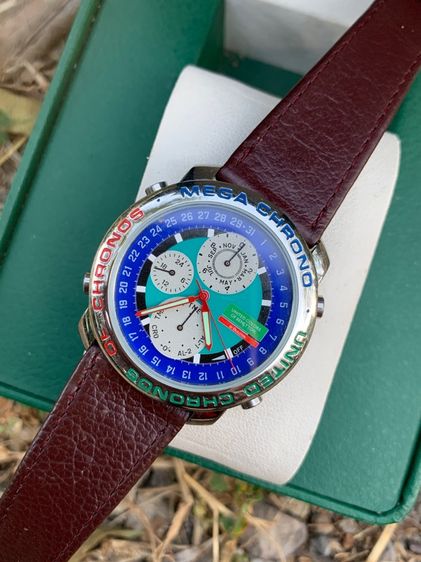 นาฬิกา United Colors of Benetton by Bulova Mega Chrono แท้ ระบบถ่าน โครโนกราฟ รูปที่ 6