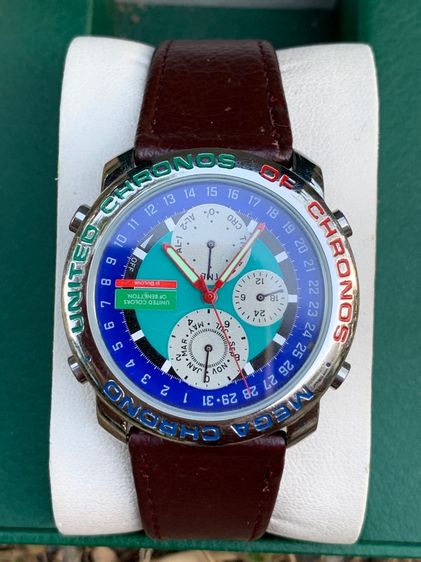 นาฬิกา United Colors of Benetton by Bulova Mega Chrono แท้ ระบบถ่าน โครโนกราฟ