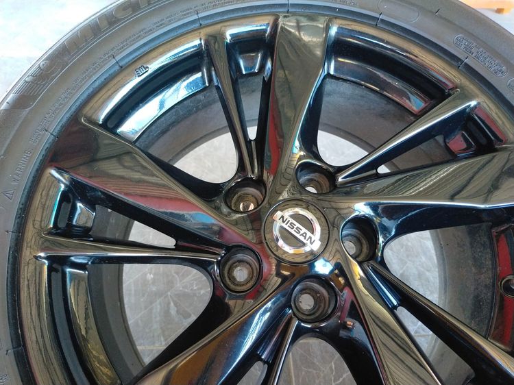 แม็กนิสสัน ขอบ17 สีอบpowder coat พร้อมยางมิชลิน 225 50 17 ปลายปี23 ยางสวยทุกเส้น ใส่จุ๊ค  teana เซลฟี่1 รูปที่ 5