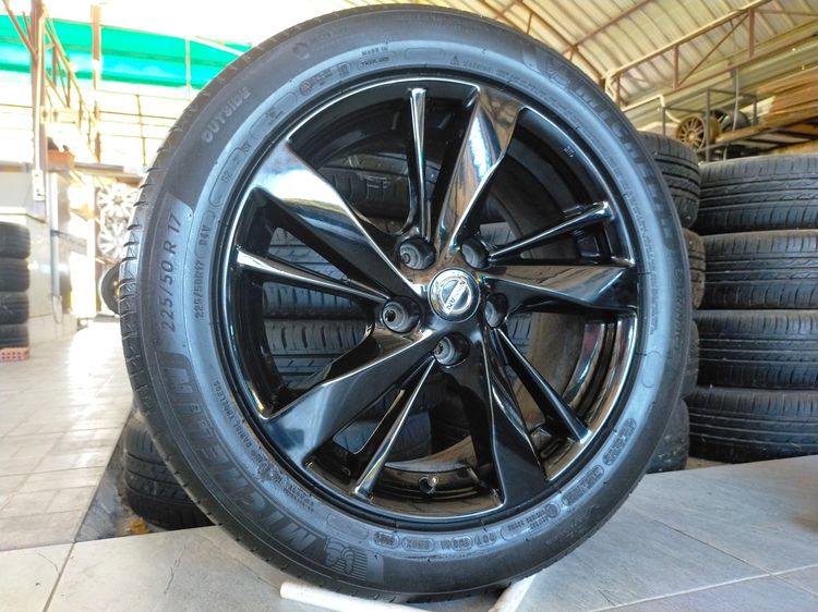 แม็กนิสสัน ขอบ17 สีอบpowder coat พร้อมยางมิชลิน 225 50 17 ปลายปี23 ยางสวยทุกเส้น ใส่จุ๊ค  teana เซลฟี่1 รูปที่ 3