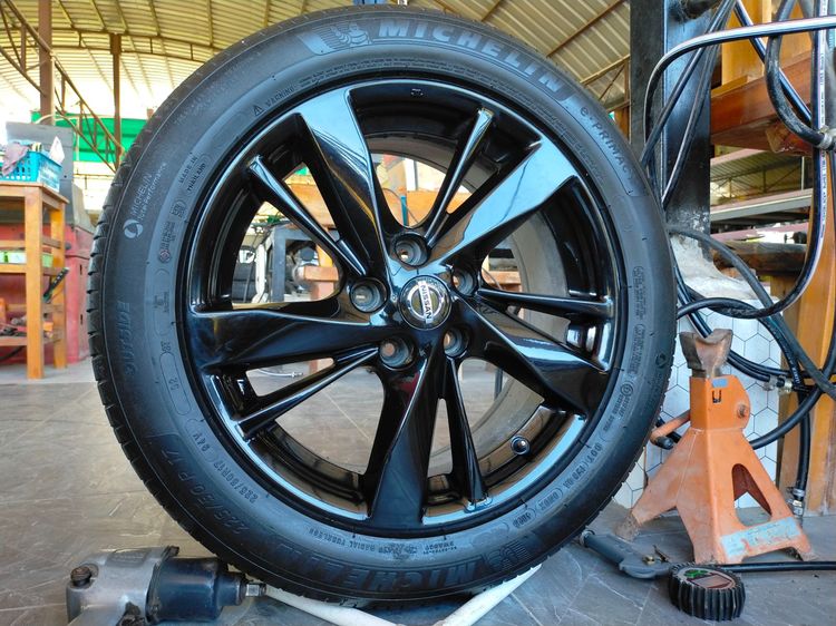 แม็กนิสสัน ขอบ17 สีอบpowder coat พร้อมยางมิชลิน 225 50 17 ปลายปี23 ยางสวยทุกเส้น ใส่จุ๊ค  teana เซลฟี่1 รูปที่ 4