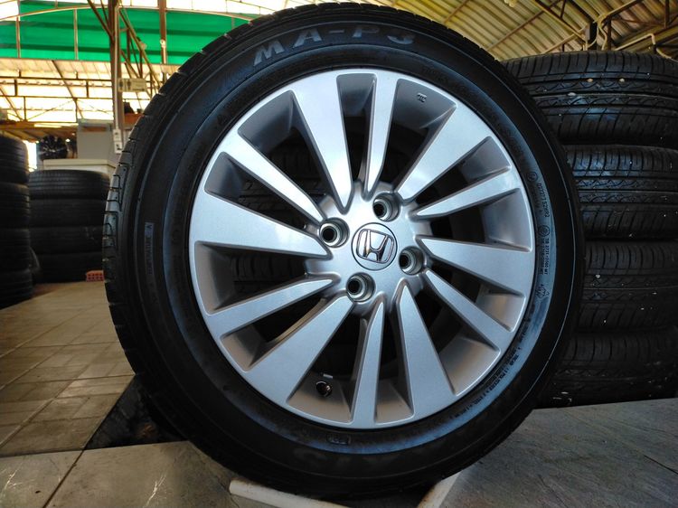 แม็กฮอนด้า ขอบ15 สีเดิม พร้อมยางmaxxis 185 60 15 ปลายปี22 ยางสวยทุกเส้นใส่ city jazz รูปที่ 2