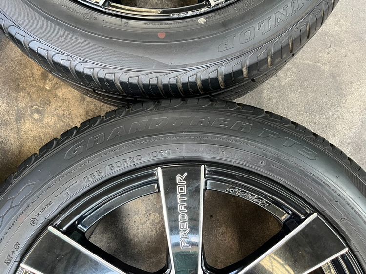 ✨ล้อแม็ก 6รู139✨PREDATOR ใบพัด ขอบ 20 แถมยาง 265-50-20 Dunlop ปลายปี 19 รูปที่ 7