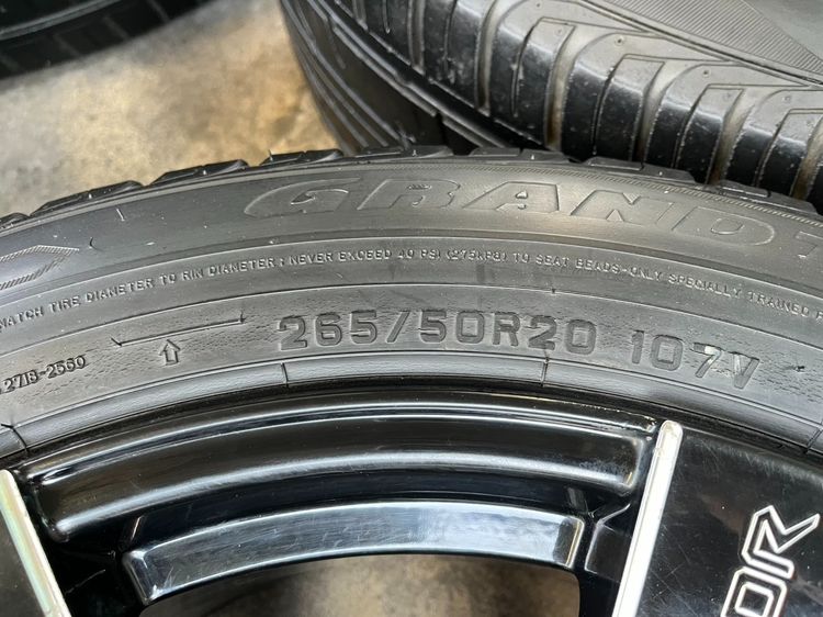 ✨ล้อแม็ก 6รู139✨PREDATOR ใบพัด ขอบ 20 แถมยาง 265-50-20 Dunlop ปลายปี 19 รูปที่ 8