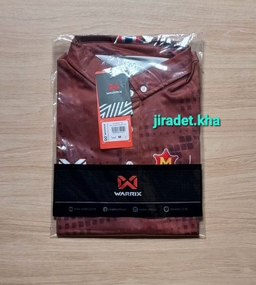 เสื้อโปโล M150 WARRIX คอปกตัดเย็บแบบปกสั้น ทันสมัย สีน้ำตาล ไซส์ (M.) พร้อมกระดุมเล็ก 2 ข้างไว้กระชับปก (Original) รูปที่ 4