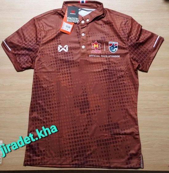 เสื้อโปโล M150 WARRIX คอปกตัดเย็บแบบปกสั้น ทันสมัย สีน้ำตาล ไซส์ (M.) พร้อมกระดุมเล็ก 2 ข้างไว้กระชับปก (Original) รูปที่ 2