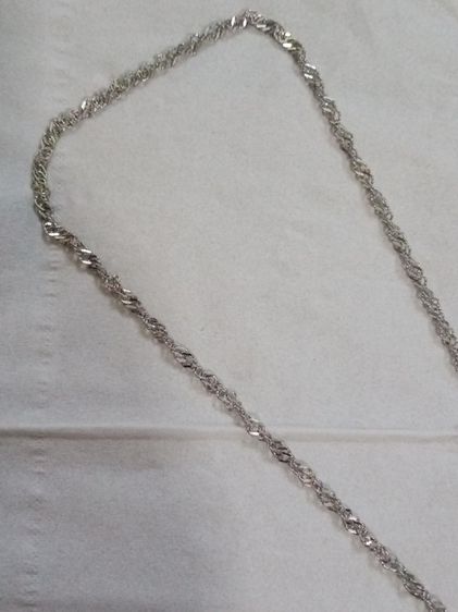 สร้อยคอเงินแท้ ตอกโค๊ตมาแน่น ลายดิสโก้เล่ไฟวิบวับสวย(ยาว 19 นิ้ว) รูปที่ 2