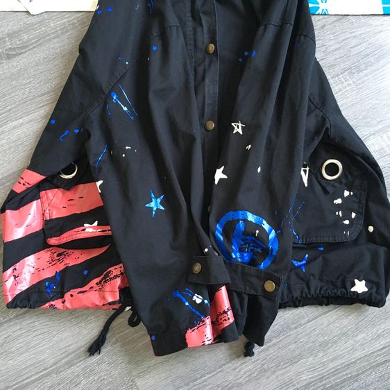 เสื้อแจ็คเก็ตวินเทจ GGPX สไตล์ Street Punk งานเกาหลี ดีไซน์เท่ไม่ซ้ำใคร สภาพนางฟ้า รูปที่ 10