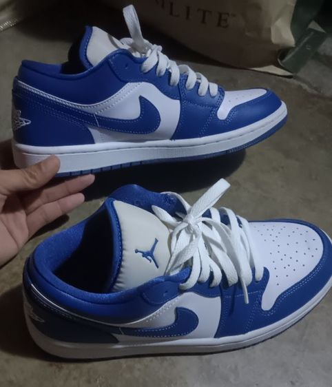 รองเท้าNike Air jordan 1 low Marina blue ของแท้จากช็อปNikeขายในราคามือ2แต่สภาพมือ1💯 รูปที่ 7