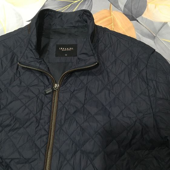 เสื้อแจ็คเก็ตกันหนาวบุนวม Imperial British design สีกรมท่าเข้ม อก44 ทรงสวย สไตล์ผู้ดีอังกฤษ มือสอง สภาพนางฟ้า รูปที่ 4