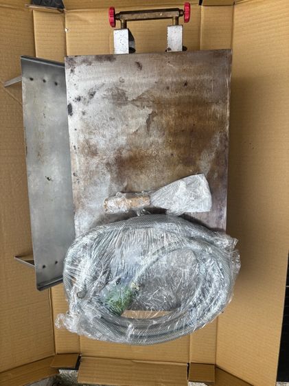 มือสอง เตาโตเกียว เตาย่างเนย หน้าเหล็กแผ่นเรียบ พร้อมอุปกรณ์ครบชุด รูปที่ 2