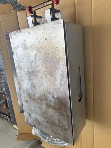 มือสอง เตาโตเกียว เตาย่างเนย หน้าเหล็กแผ่นเรียบ พร้อมอุปกรณ์ครบชุด