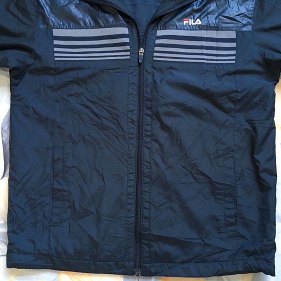 FILA เสื้อแจ็คเก็ต สีกรมท่า มือสองแท้ ดีไซน์สปอร์ต สภาพนางฟ้า ราคาคุ้มค่า รูปที่ 8