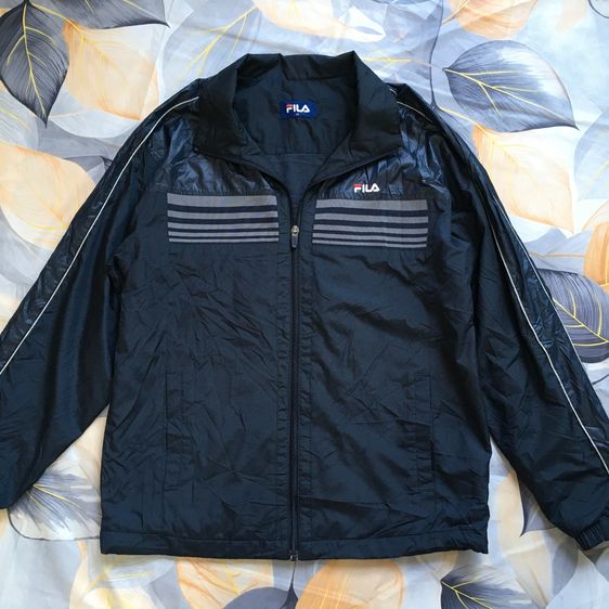 FILA เสื้อแจ็คเก็ต สีกรมท่า มือสองแท้ ดีไซน์สปอร์ต สภาพนางฟ้า ราคาคุ้มค่า รูปที่ 6