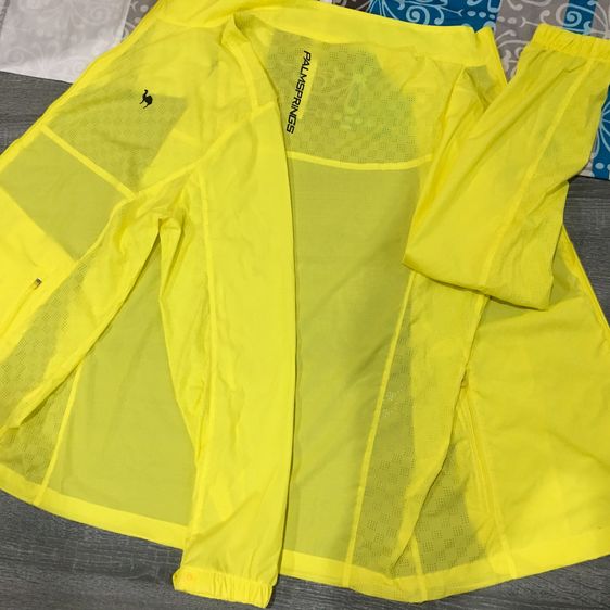 เสื้อกอล์ฟมือสอง PALM SPRINGS สีเหลืองนีออน ระบายอากาศดีเยี่ยม สภาพใหม่กริบ รูปที่ 10
