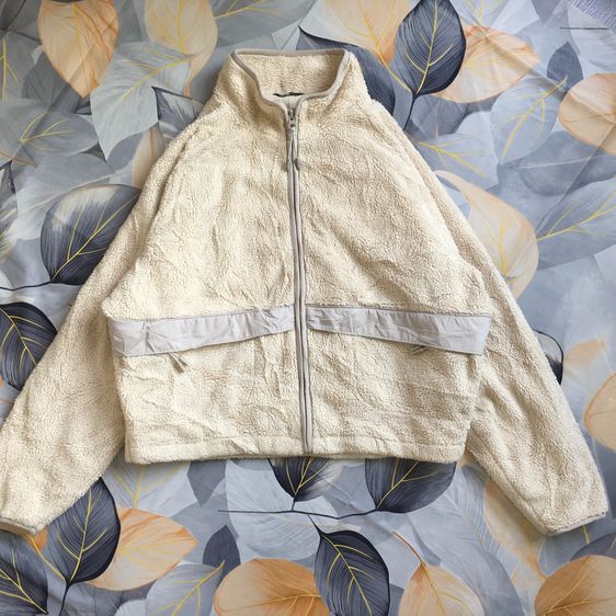 แขนยาว อื่นๆ เสื้อแจ็คเก็ต | เสื้อคลุม อื่นๆ เสื้อกันหนาวทรงครอป XEXYMIX jacket สีขาว ไซส์ M สไตล์คลาสสิค สภาพใหม่ราคาถูก