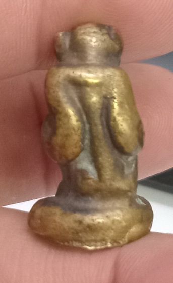 3007-เครื่องรางรูปหล่อลิงนั่ง เนื้อทองเหลืองเก่า ไม่ทราบที่ รูปที่ 17