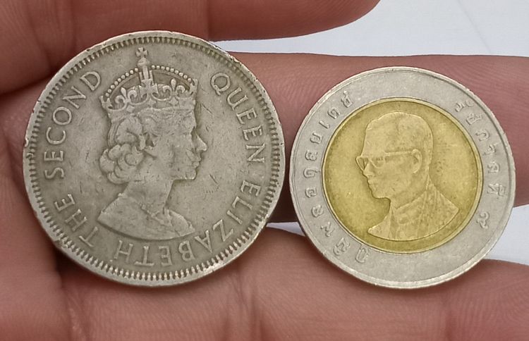 3013-เหรียญควีนอลิสเบสที่ 2 ราคา 1 ดอลล่าห์ ฮ่องกง ปี1960 รูปที่ 14