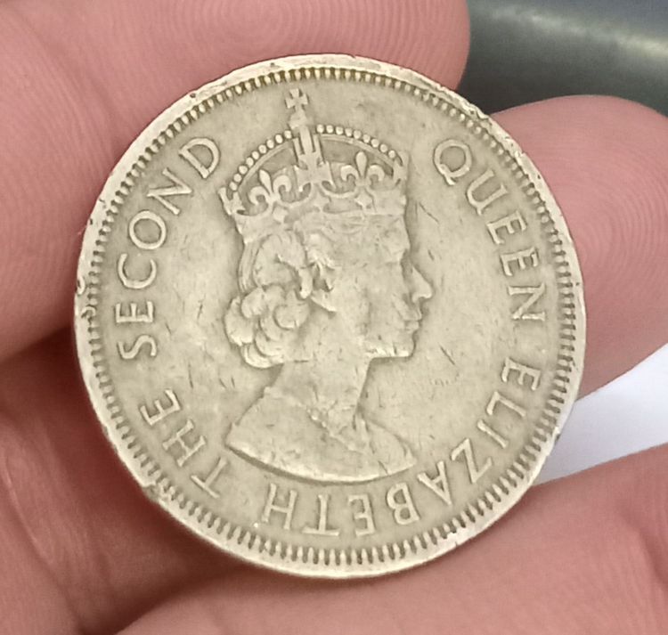 3013-เหรียญควีนอลิสเบสที่ 2 ราคา 1 ดอลล่าห์ ฮ่องกง ปี1960 รูปที่ 9