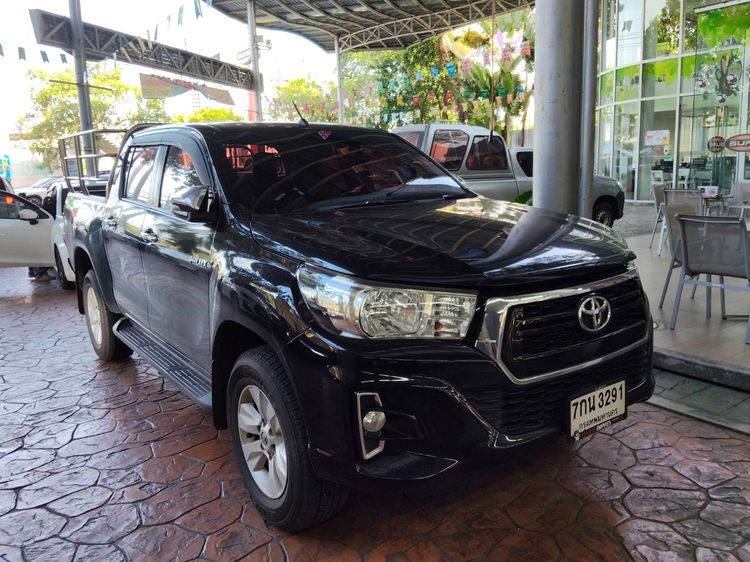Toyota Hilux Revo 2018 2.4 E Pickup ดีเซล ไม่ติดแก๊ส เกียร์อัตโนมัติ ดำ