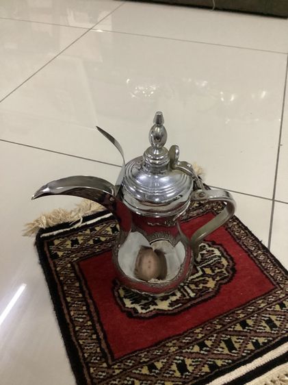 Vintage Arabic Coffee Pot  Dallah กาแฟอาหรับทรงดั้งเดิม งานวินเทจสแตนเลส ผลิตเกาหลี รูปที่ 7
