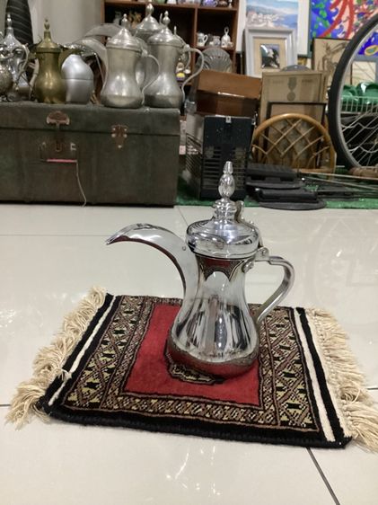 Vintage Arabic Coffee Pot  Dallah กาแฟอาหรับทรงดั้งเดิม งานวินเทจสแตนเลส ผลิตเกาหลี รูปที่ 14