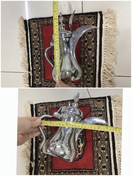 Vintage Arabic Coffee Pot  Dallah กาแฟอาหรับทรงดั้งเดิม งานวินเทจสแตนเลส ผลิตเกาหลี รูปที่ 3