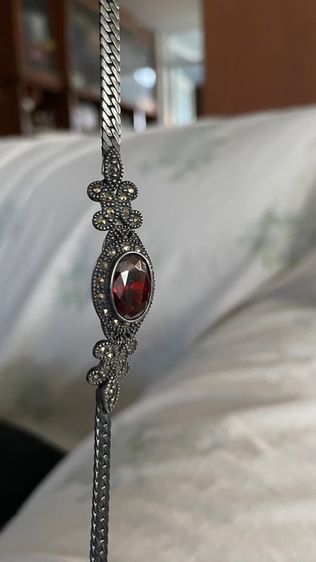 สร้อยคอโกเมนแท้เงินแท้ รูปที่ 2