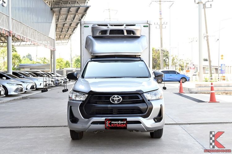 Toyota Hilux Revo 2021 2.4 Entry Pickup ดีเซล ไม่ติดแก๊ส เกียร์ธรรมดา เทา รูปที่ 2