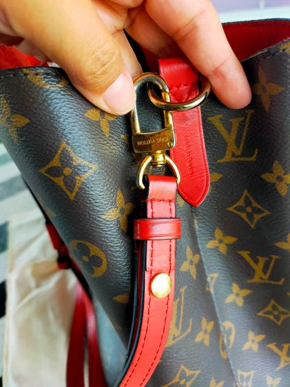  Louis Vuitton NeoNoé MM มือสองสีแดง มือ 2 รูปที่ 12