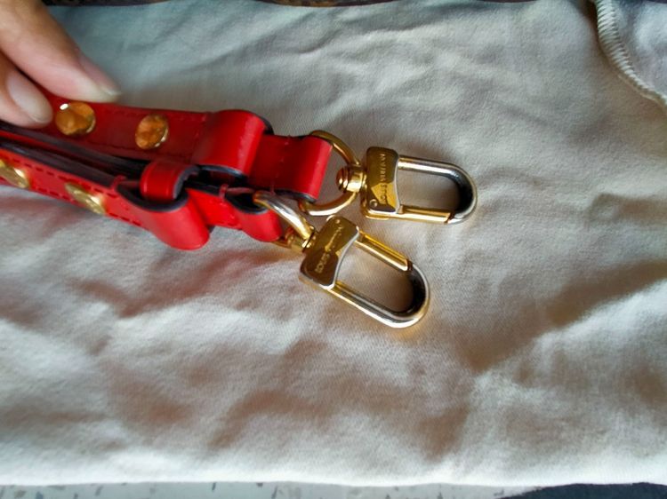  Louis Vuitton NeoNoé MM มือสองสีแดง มือ 2 รูปที่ 8