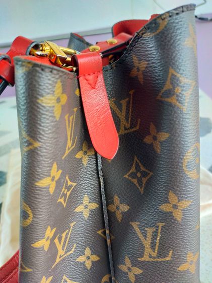  Louis Vuitton NeoNoé MM มือสองสีแดง มือ 2 รูปที่ 16