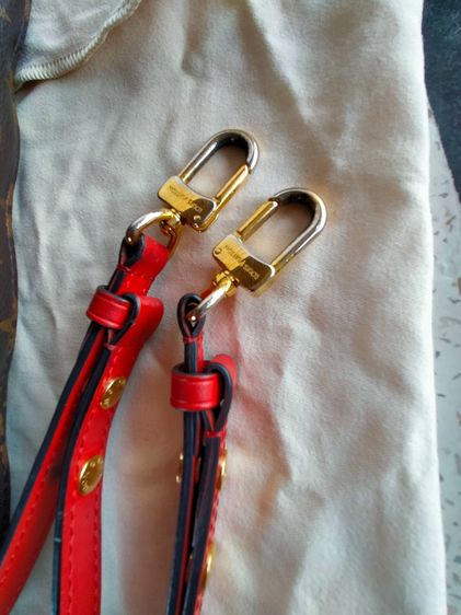  Louis Vuitton NeoNoé MM มือสองสีแดง มือ 2 รูปที่ 9
