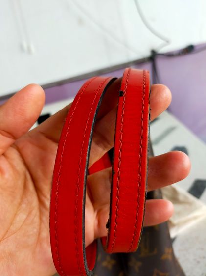  Louis Vuitton NeoNoé MM มือสองสีแดง มือ 2 รูปที่ 15