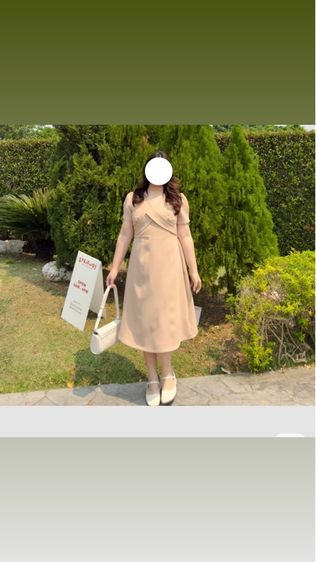 เดรสไปงานเเต่งสาวอวบ