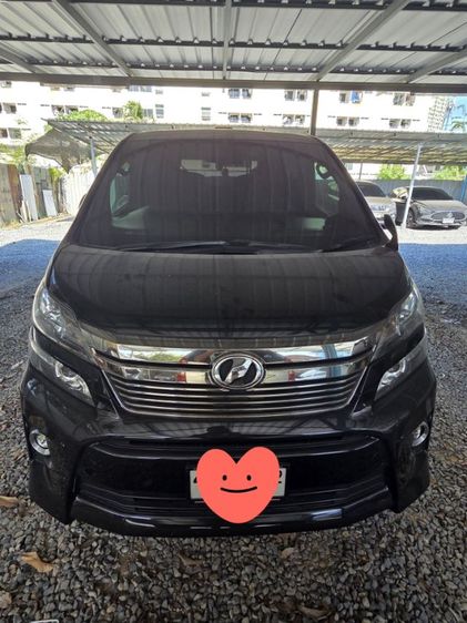 Toyota Vellfire 2012 2.4 V Van เบนซิน เกียร์อัตโนมัติ ดำ รูปที่ 4
