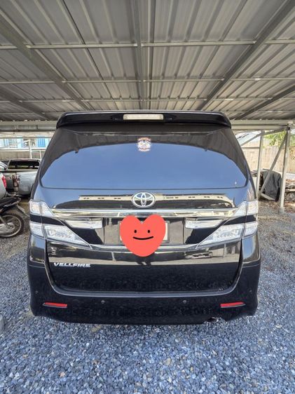 Toyota Vellfire 2012 2.4 V Van เบนซิน เกียร์อัตโนมัติ ดำ รูปที่ 3
