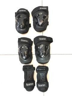SCORPION PROTECTIVE GEAR SET KNEE PADS-ELBOW PADS-WRIST GUARDS