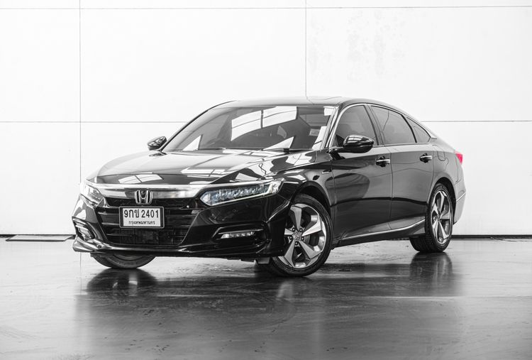 Honda Accord 2019 2.0 Hybrid Tech Sedan ไฮบริด ไม่ติดแก๊ส เกียร์อัตโนมัติ ดำ รูปที่ 2