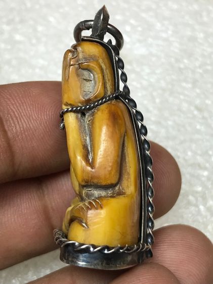 พระปิดตาเลี่ยมเงินเก่าสวยหายากเปิดแบ่งปัน รูปที่ 2