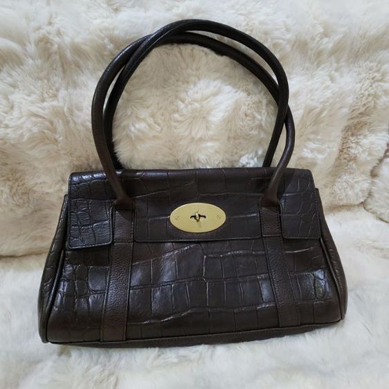 ไม่ระบุ น้ำตาล หนังแท้ Mulberry Bayswater มือสอง น้ำหนักเบา ภายในสะอาด